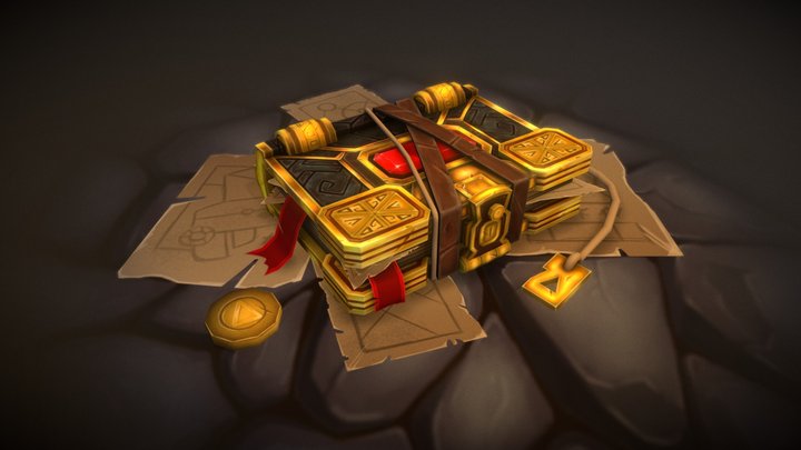 Spellbook Diorama 3D Model