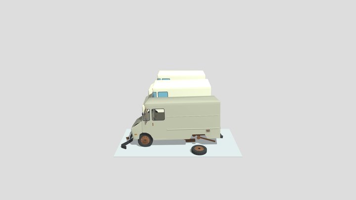 Merged Vans 3D Model