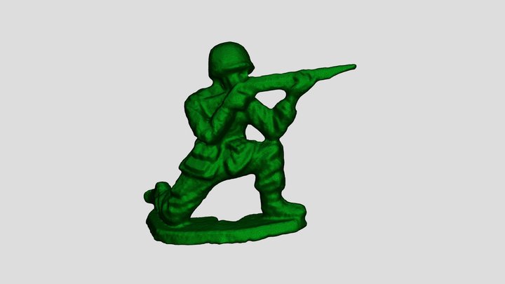 Green Army Soldier 3D Model