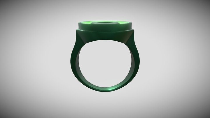 Green Lantern Ring 3D Model