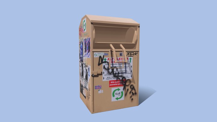 clothes donation box 3D Model