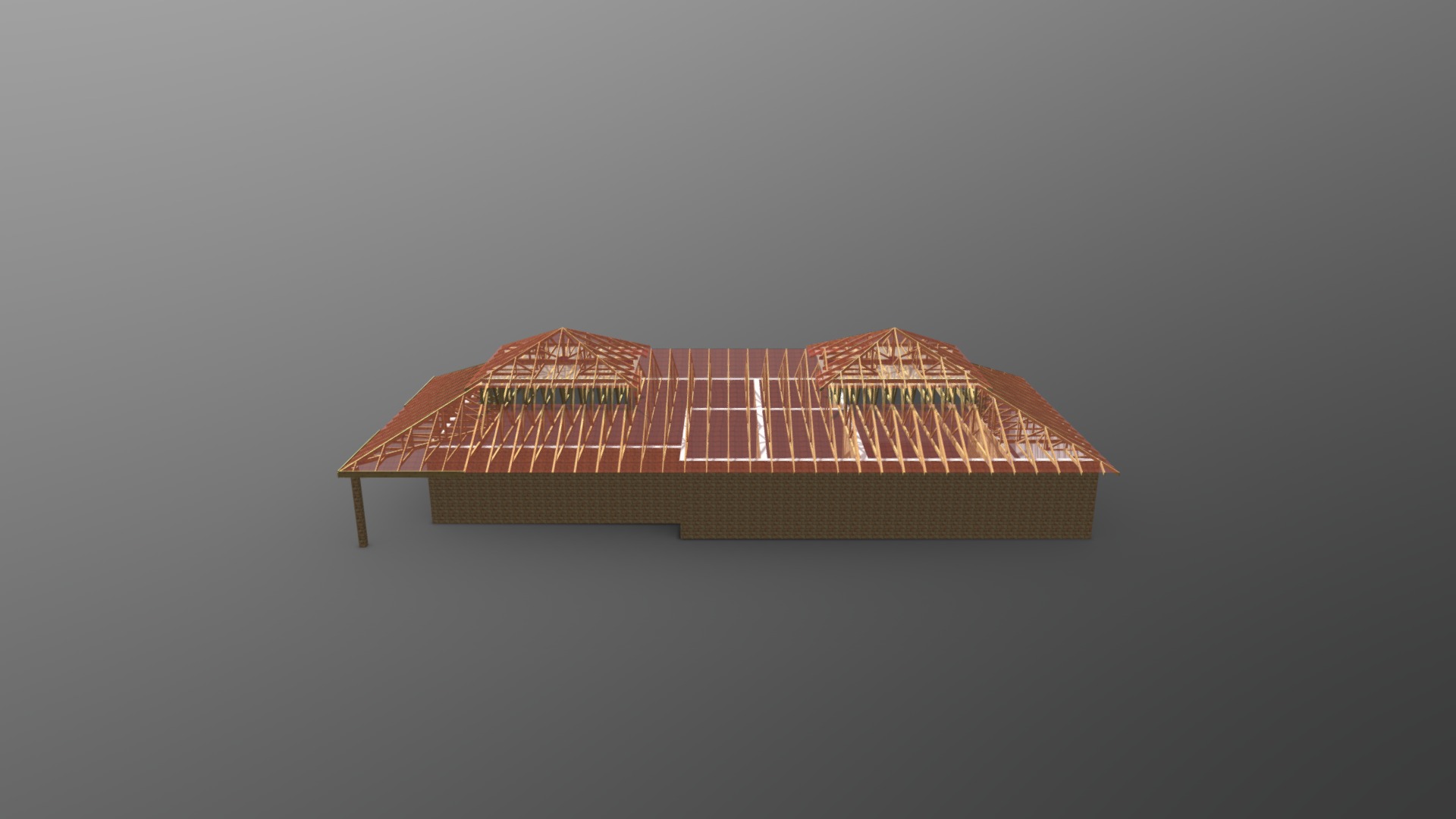3D model 810025 32737036 - This is a 3D model of the 810025 32737036. The 3D model is about a building with a roof.