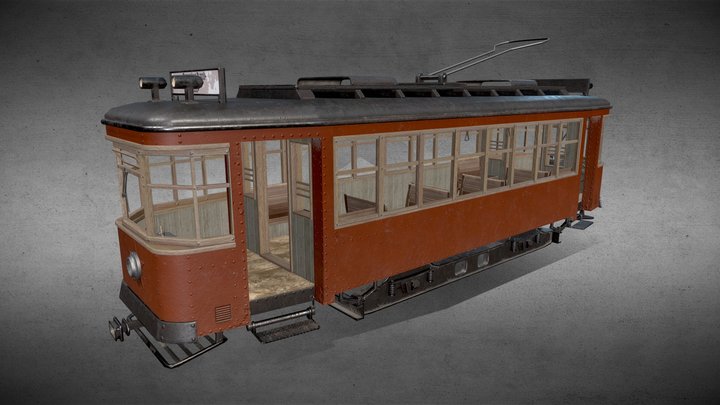 [Free] Soviet tram x-series 3D Model