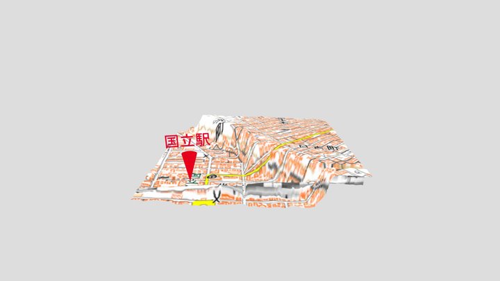 国立駅 3D Model