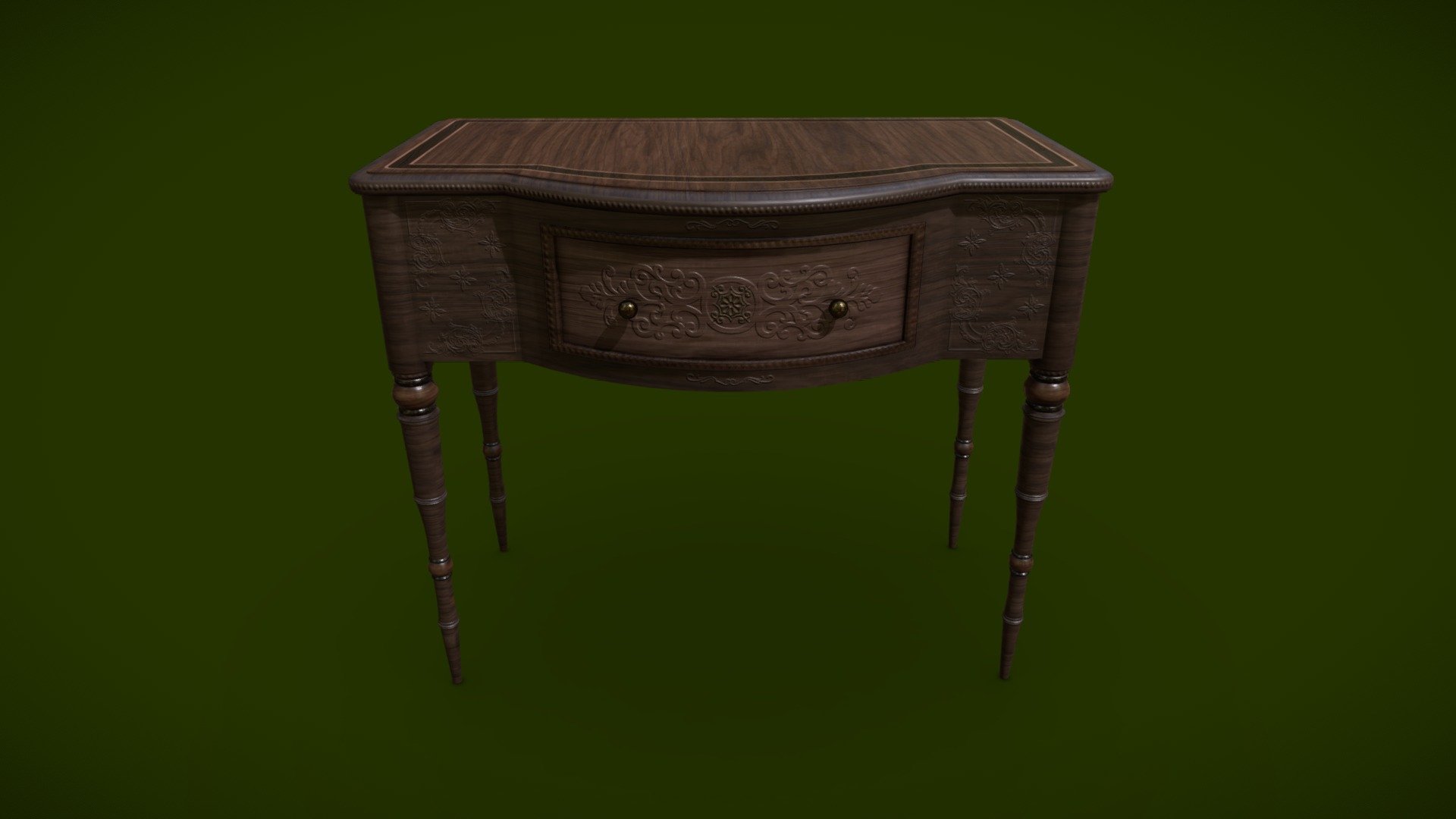 Classic Small Table - Buy Royalty Free 3D model by Robert Raicea ...