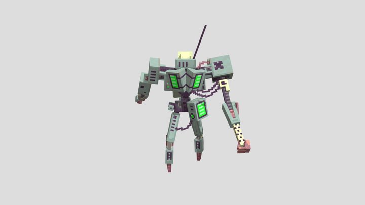 Scrap bot 3D Model