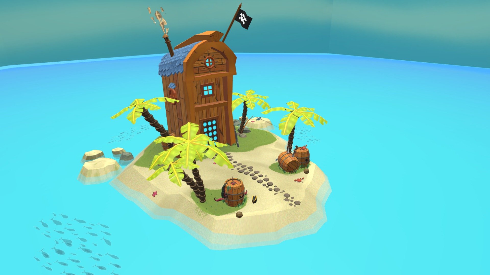 Pirate Island - 3D model by Vefore (@Victor_forero) [dd4cf9b] - Sketchfab