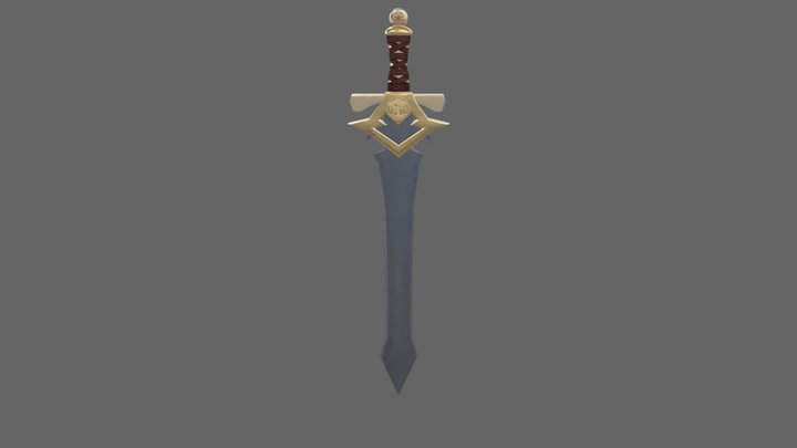 Sandy's Sword (Wide Blade) 3D Model