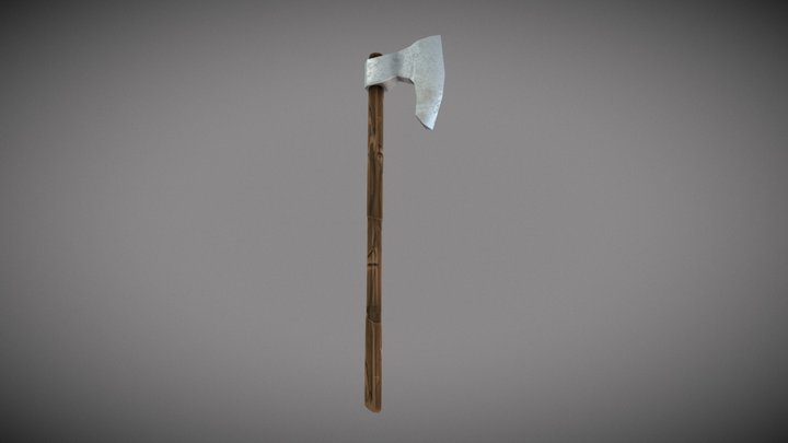 FREE Low Poly Axe. 3D Model
