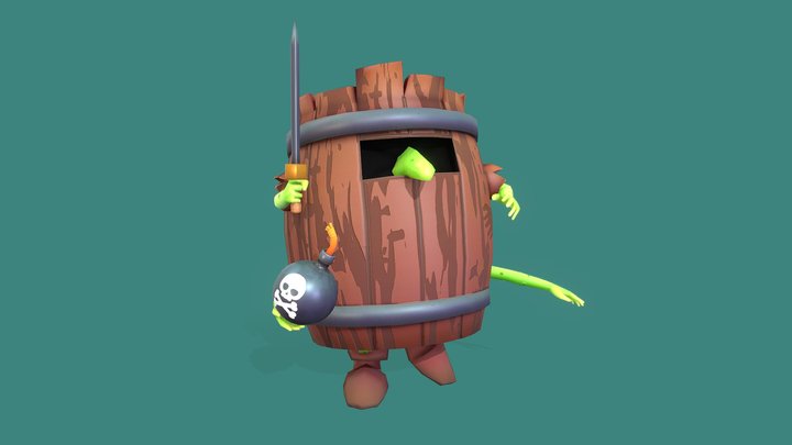 Vicious Barrel Goblins 3D Model