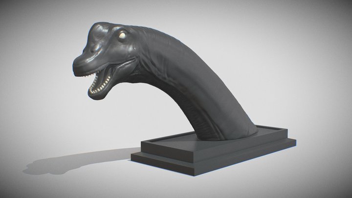 Brachiosaurus head sculpt 3D Model