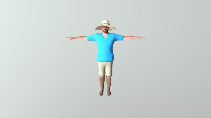 Farmer 3D Model