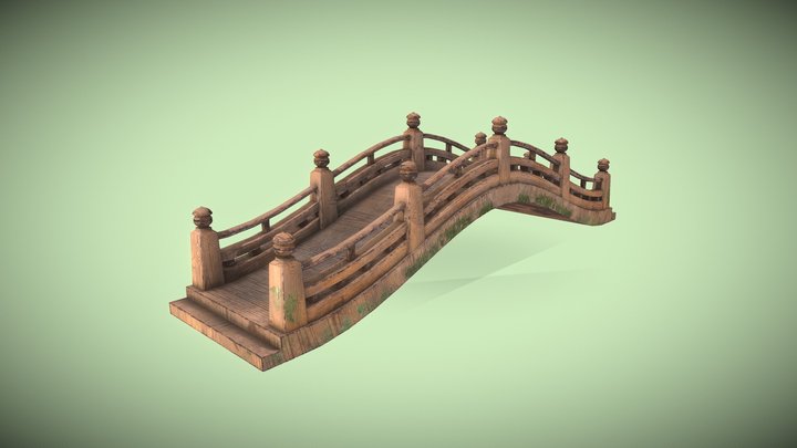 Stylized Bridge 3D Model