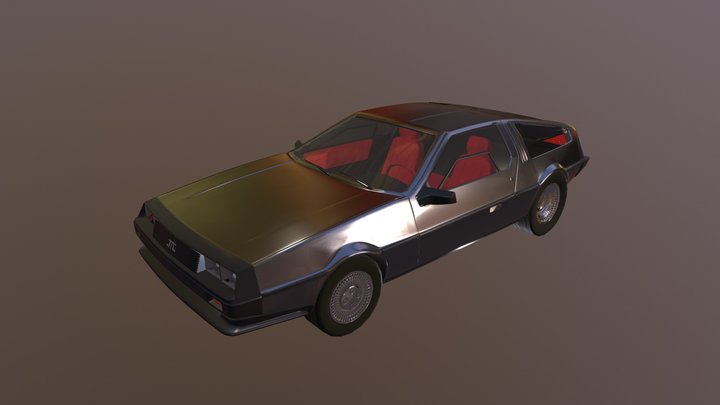 Delorean 3D Model