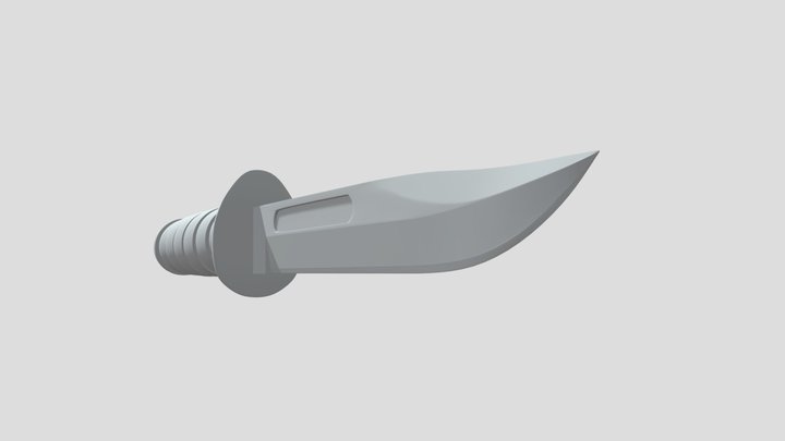 KABAR Bowie Knife 3D Model