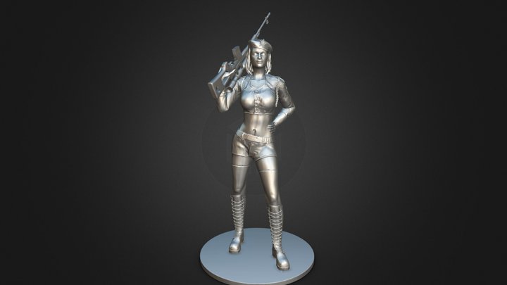 Free 3D Print Soviet Female Character 3D Model