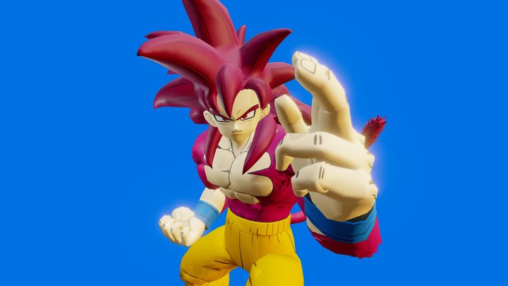 Goku SSJ4 (DAIMA) DB Legends 3D Model