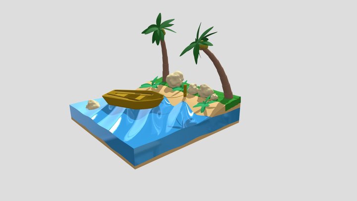 остров 3D Model