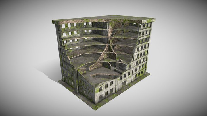 Broken_ Skyscraper 3D Model