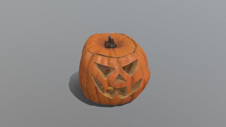 Jack-O'-Lantern 3D Model