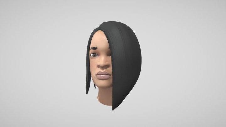 Rihanna Bust Sculpt 3D Model