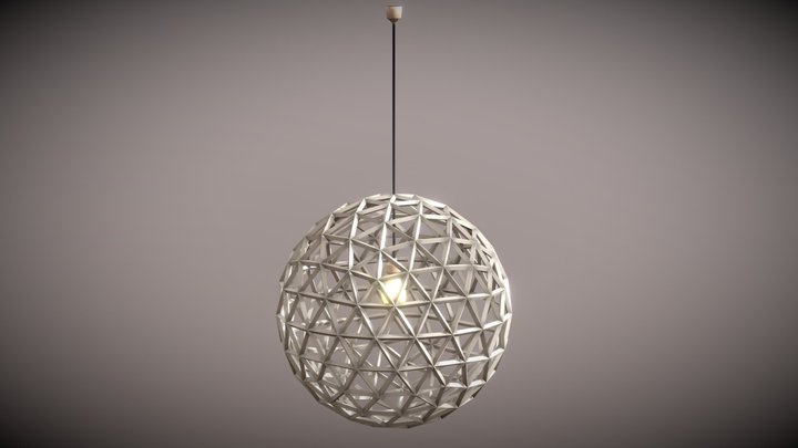 Roomlight modern plastic style 3D Model