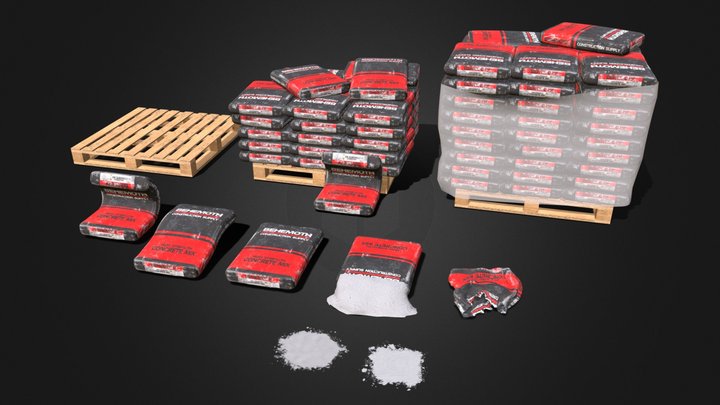 Cement Bags – Modello 3D gratuito STL