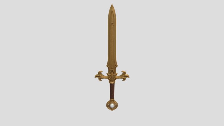 gold sword 3D Model