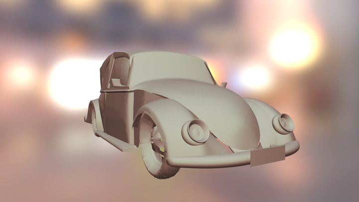 Coche Vocho 3D Model