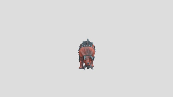 Demonic Dinosaur 3D Model