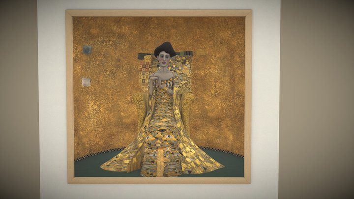 Gustav Klimt - Portrait of Adele Bloch-Bauer I 3D Model