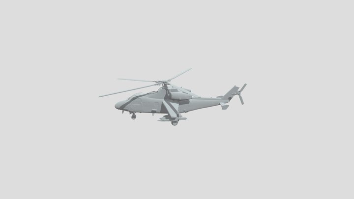Стрекоза вертолет ми28 3D Model
