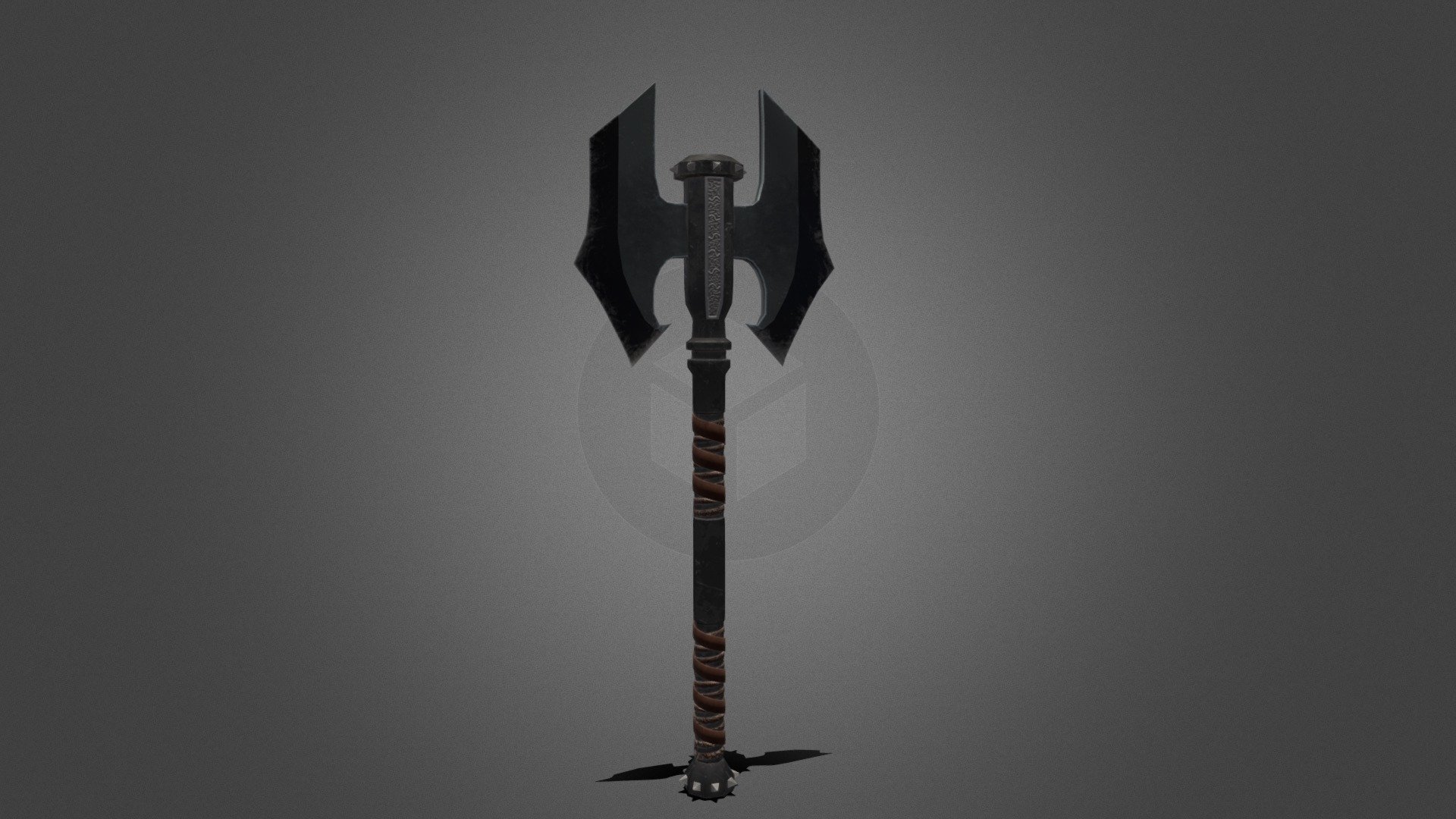 Twofaced Great axe 3D model by maxvel_art [dd5ae3f] Sketchfab