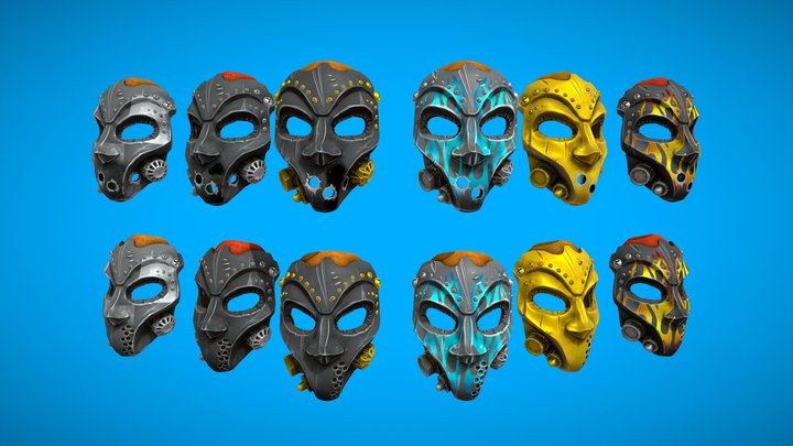 Wasteland Wasteman Mask 3D Model