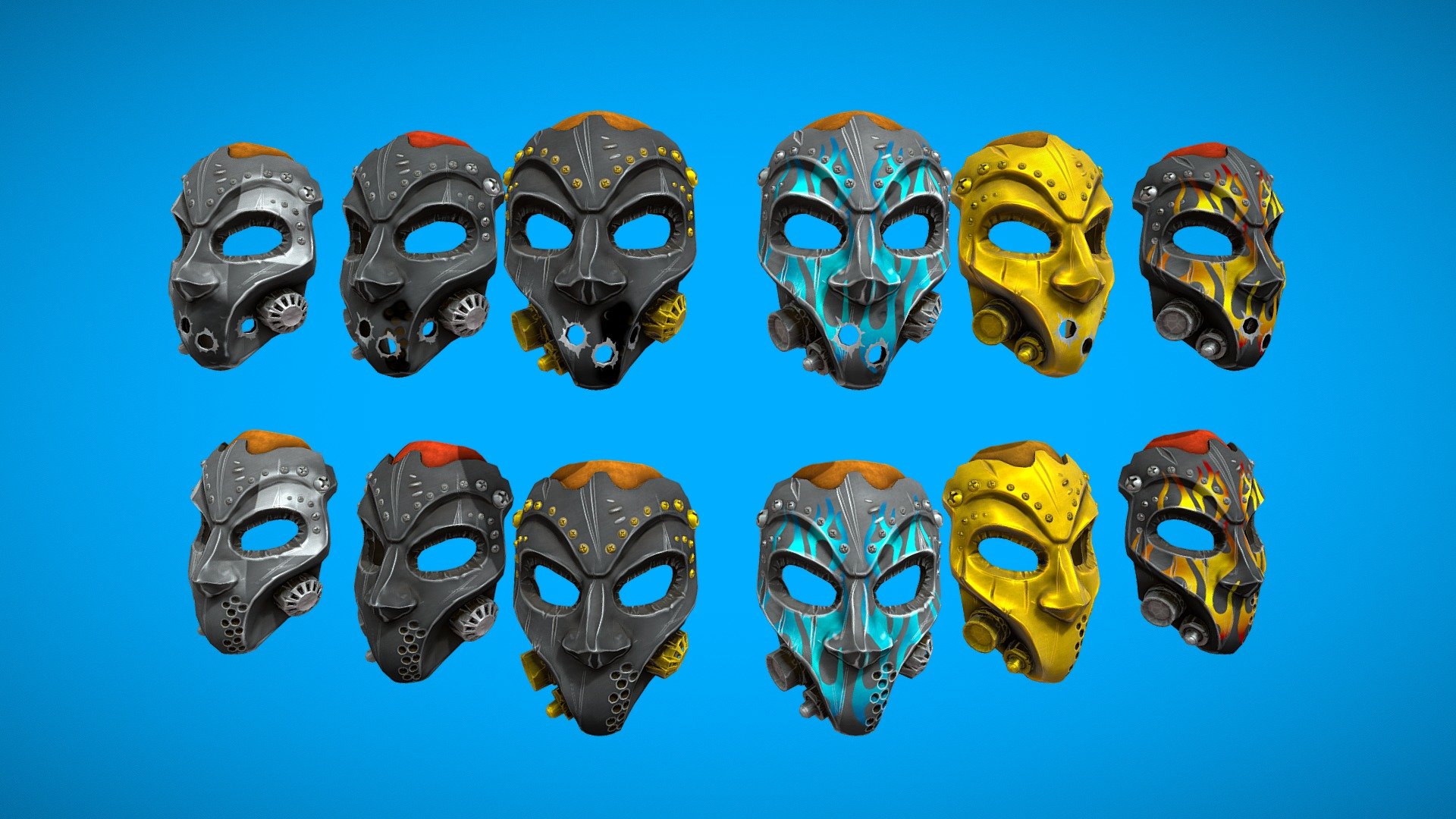 Wasteland Wasteman Mask - 3D model by Alex (@FireFerret) [dd5b9f2 ...