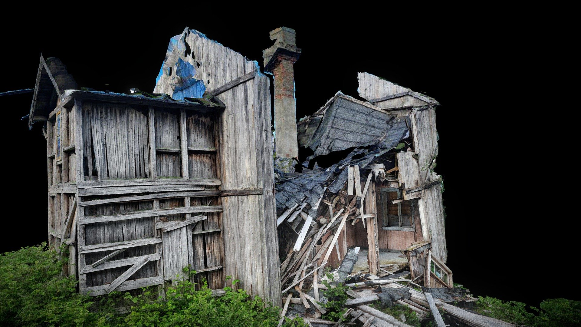 Bognes, Abandoned house