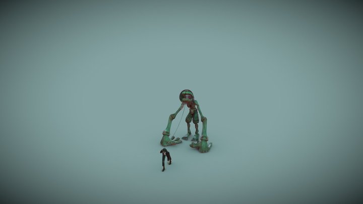 Monster and Neohuman 3D Model