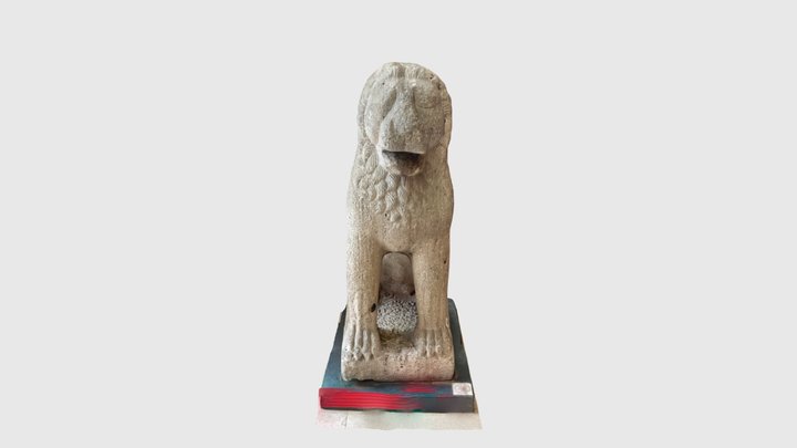Seljuk period lion statue 3D Model