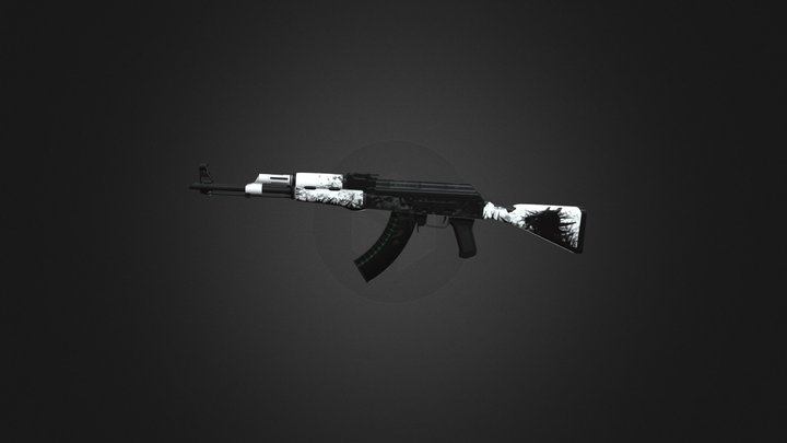 AK-47 | Demonic Thorns 3D Model
