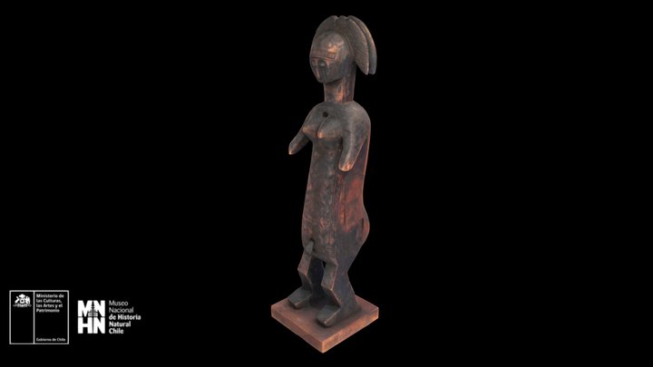 Figura humana femenina (África) 3D Model