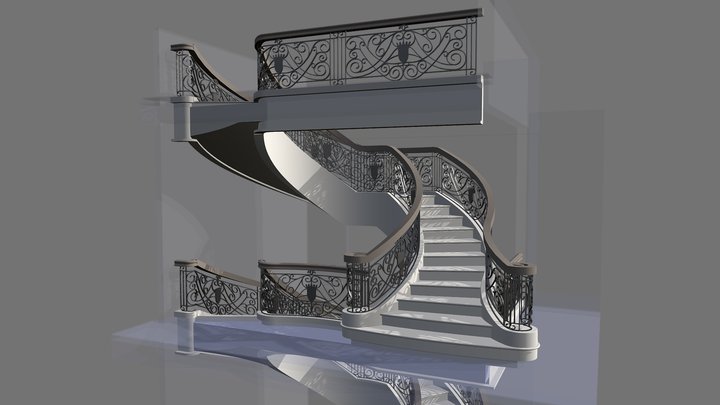 Escalier 102140 3D Model