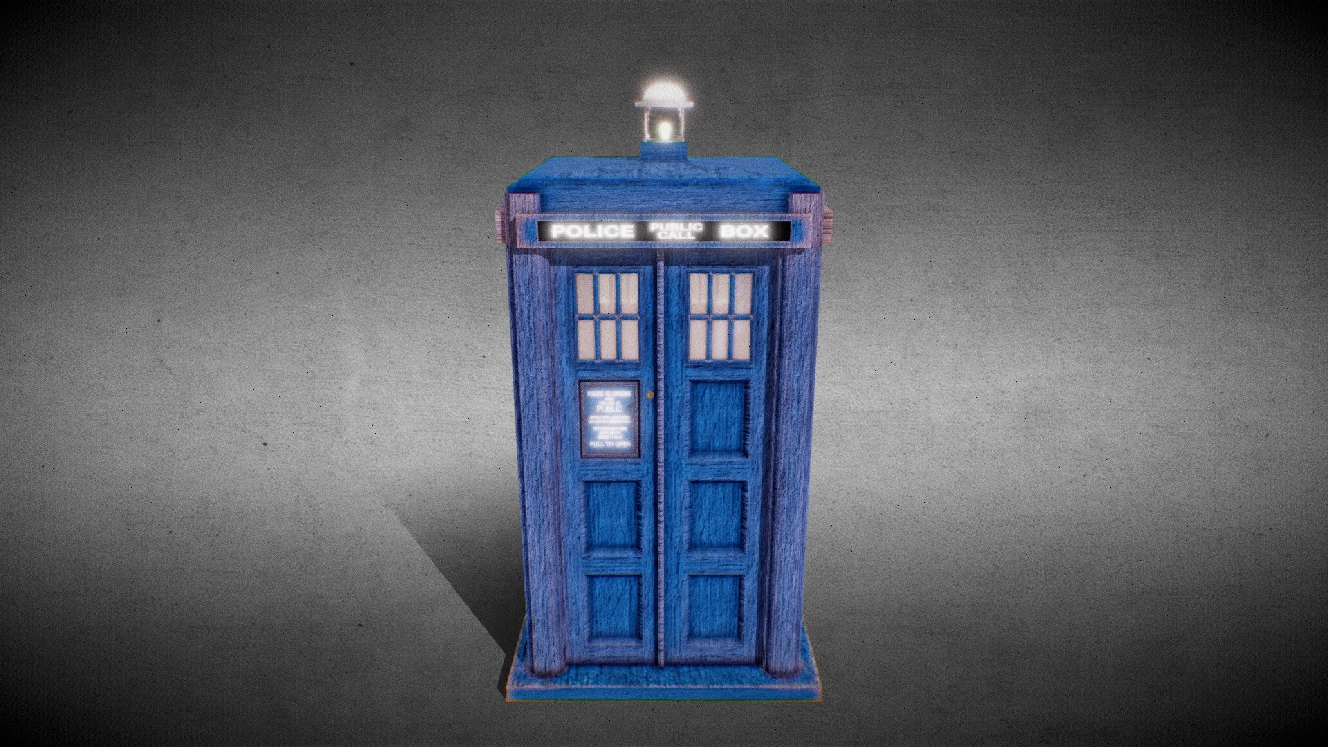 Fourth Doctor Tardis - 3D model by Mylowpolygon [dd5fc0e] - Sketchfab