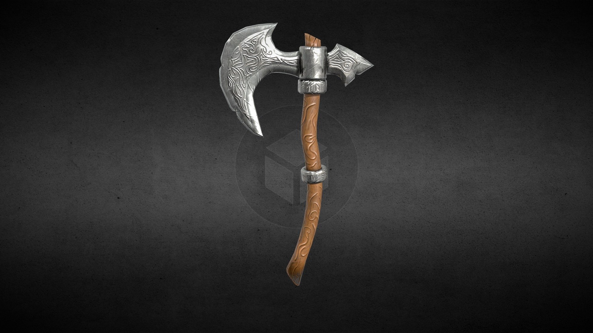 Stylized Viking Axe Low Poly - Download Free 3D model by Marcus ...