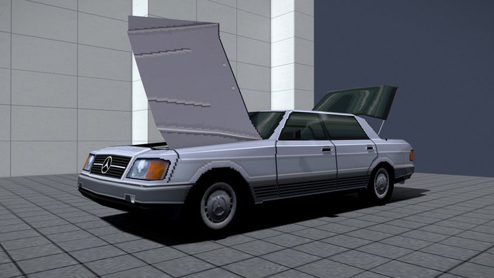 1981 Mercedes-Benz "Auto 2000" (PS1 Low-poly) 3D Model