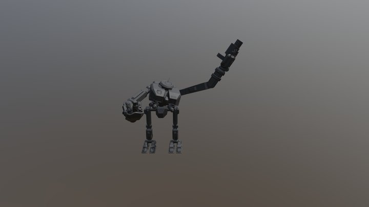 3D high poly bake robot 3D Model
