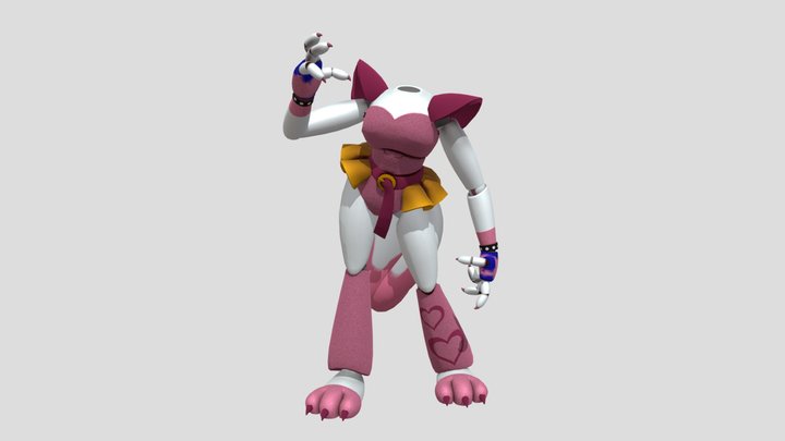 glamrock boot mangle 3D Model