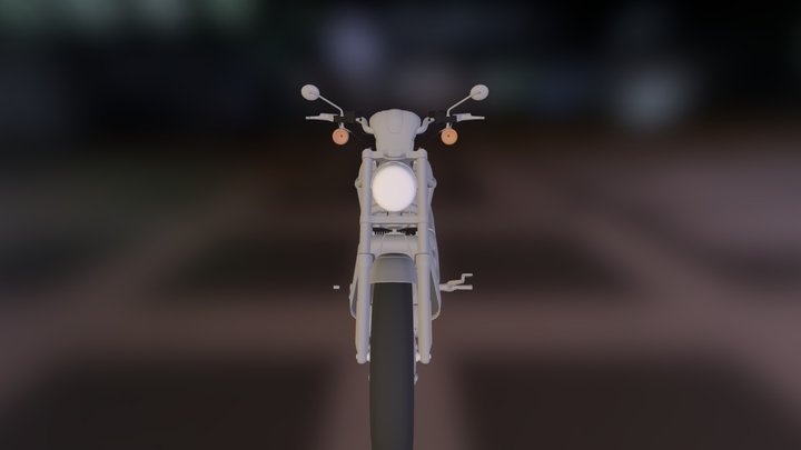 Harley Bike 3D Model