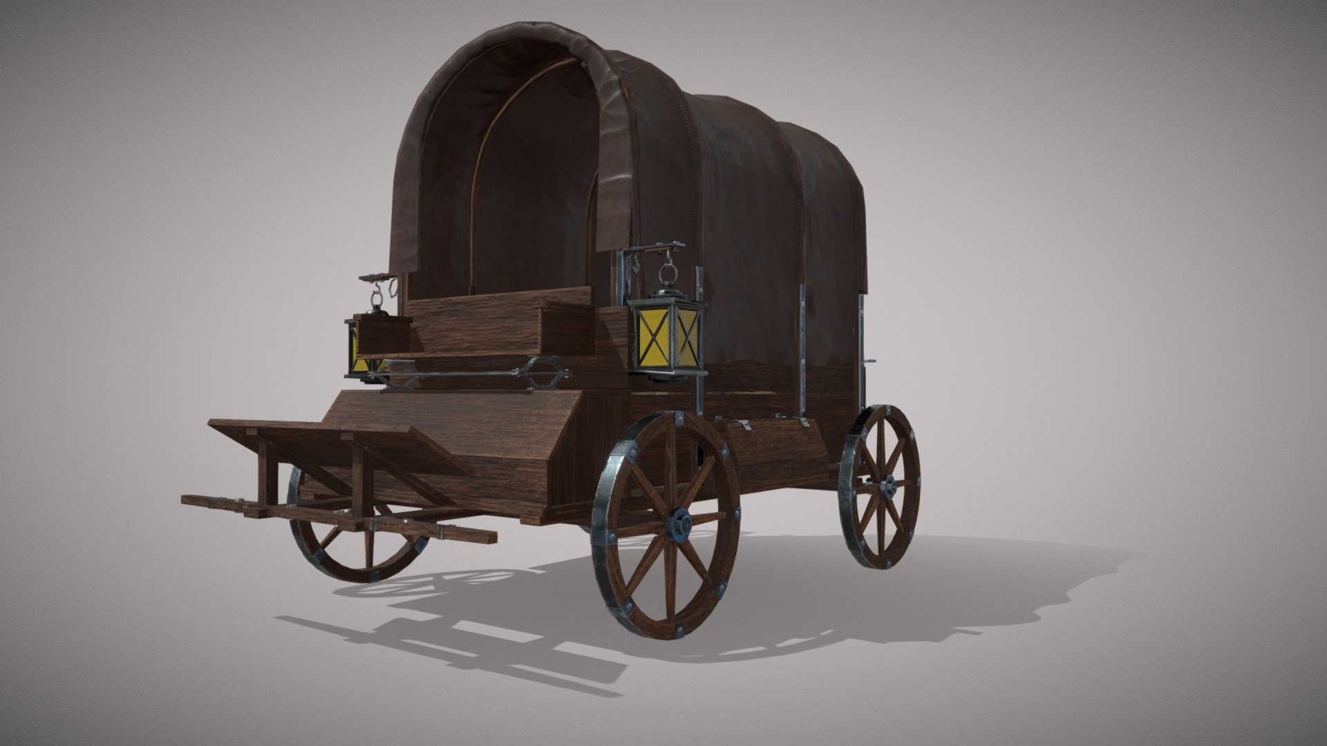 SM Wooden Covered Cart - 3D model by Koosss (@mari.dyachuk) [dd64051 ...