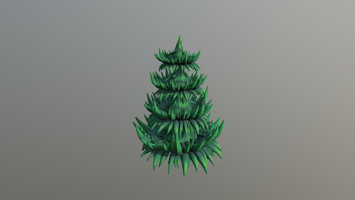 Stylized Pine 3D Model