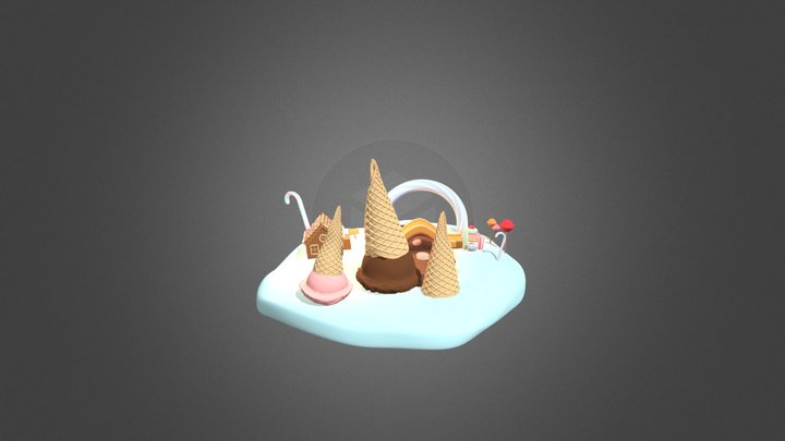 Sweet Island 3D Model